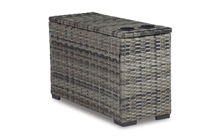 CONSOLE WITH DRINK HOLDERS Harbor Court GrayP459-853 ASHLEY FURNITURE