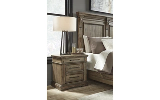 THREE DRAWER NIGHT STAND Markenburg BrownB770-93 ASHLEY