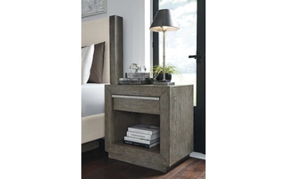 ONE DRAWER NIGHT STAND Anibecca Weathered GrayB970-91 ASHLEY
