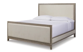 KING UPHOLSTERED RAILS Chrestner GrayB983-97 ASHLEY
