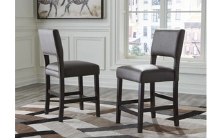 D470-424 Leektree UPHOLSTERED BARSTOOL (2/CN)