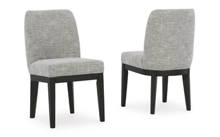 DINING UPH SIDE CHAIR (2/CN) Burkhaus Dark BrownD984-01 ASHLEY