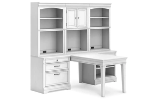 BOOKCASE HUTCH Kanwyn WhitewashH777-40T ASHLEY