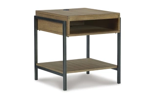 RECTANGULAR END TABLE Fridley Brown/BlackT964-3 ASHLEY