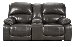 PWR REC LOVESEAT/CON/ADJ HDRST Hallstrung GrayU5240318C ASHLEY