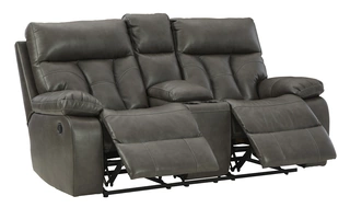 DBL RECLINING LOVE W CONSOLE &AMP; POWER 1480194 1480194 ASHLEY