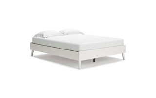 QUEEN PLATFORM BED Aprilyn WhiteEB1024-113 ASHLEY