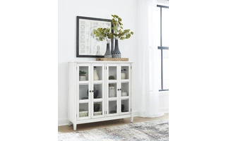 ACCENT CABINET Kanwyn WhitewashT937-40 ASHLEY