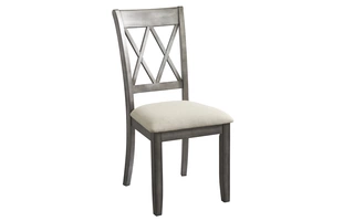 DINING UPH SIDE CHAIR (2/CN) Curranberry Two-tone GrayD679-01 ASHLEY