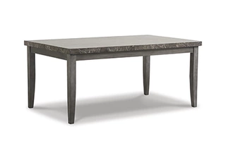 RECTANGULAR DINING ROOM TABLE Curranberry Two-tone GrayD679-25 ASHLEY