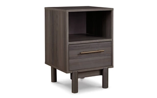 ONE DRAWER NIGHT STAND Brymont Dark GrayEB1011-291 ASHLEY