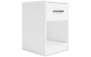 ONE DRAWER NIGHT STAND Flannia WhiteEB3477-291 ASHLEY