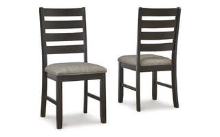 DINING UPH SIDE CHAIR (2/CN) Ambenrock Dark BrownD286-01 ASHLEY
