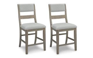 UPHOLSTERED BARSTOOL (2/CN) Moreshire BisqueD799-124 ASHLEY