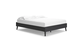 QUEEN PLATFORM BED Charlang Two-toneEB1198-113 ASHLEY