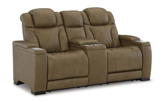 PWR REC LOVESEAT CON ADJ HDRST Strikefirst NutmegU1280718 ASHLEY