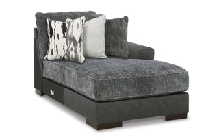 RAF CORNER CHAISE Larkstone Pewter1740217 ASHLEY FURNITURE