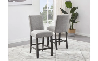 UPHOLSTERED BARSTOOL (2/CN) Jeanette BlackD702-024 ASHLEY