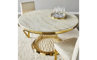 BAILEY GOLD DINING TABLE GY-DT-8432G  GY-DT-8432G 102747 102747 XCELLA