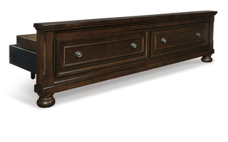 KING/CAL KING STORAGE FTBD Porter Rustic BrownB697-76 ASHLEY