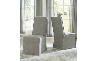 DINING UPH SIDE CHAIR (2/CN) Hennington BisqueD756-03 ASHLEY