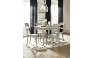 SQUARE DRM TABLE SET (5/CN) Loratti GrayD261-225 ASHLEY