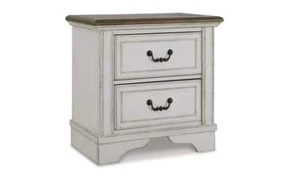 TWO DRAWER NIGHT STAND Brollyn Rustic BrownB773-92 ASHLEY