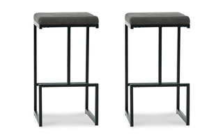 tall uph barstool (2/cn) strumford blackD109-130 ashley