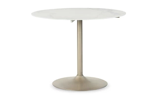 ROUND DINING ROOM TABLE Barchoni Two-toneD262-15 ASHLEY