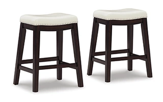 UPHOLSTERED STOOL (2/CN) Lemante Dark BrownD270-224 ASHLEY