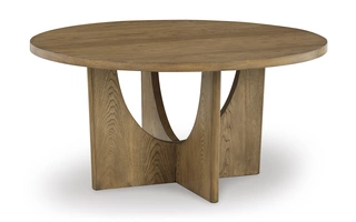 ROUND DINING ROOM TABLE Dakmore BrownD783-50 ASHLEY