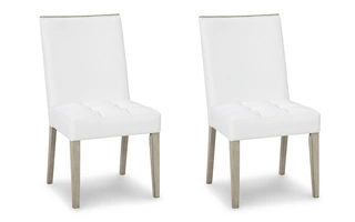 DINING UPH SIDE CHAIR (2/CN) Wendora Bisque/WhiteD950-01 ASHLEY