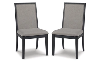 DINING UPH SIDE CHAIR (2/CN) Foyland Black/BrownD989-01 ASHLEY