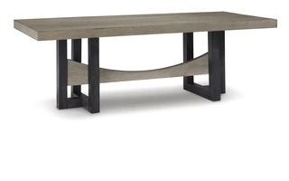 RECTANGULAR DINING ROOM TABLE Foyland Black/BrownD989-25 ASHLEY
