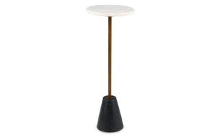 ACCENT TABLE Caramont Black/White/Gold FinishA4000541 ASHLEY