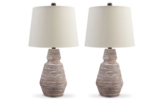 L243284 Jairburns POLY TABLE LAMP (2/CN)