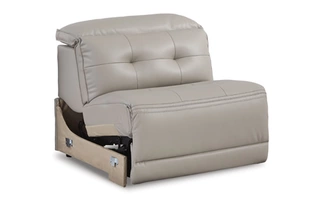 PWR ARMLESS REC W/ADJ HEADREST Leadman Dove Gray2330231 ASHLEY