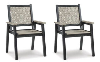 ARM CHAIR (2/CN) Mount Valley Driftwood/BlackP384-603A ASHLEY FURNITURE