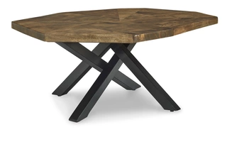 oval coffee table haileeton brown/blackT806-8 ashley