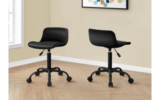 OFFICE CHAIR - BLACK JUVENILE / MULTI-POSITION I7464 I7464 MONARCH SPECIALTIES
