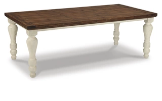RECTANGULAR DINING ROOM TABLE Marsilona Two-toneD712-25 ASHLEY