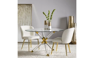 PALOMA DINING TABLE GY-DT-C004 GOLD DIA1200*H750MM  GY-DT-C004G 103031 103031 XCELLA