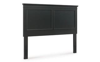 QUEEN PANEL HEADBOARD Lanolee BlackB687-57 ASHLEY