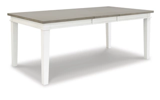 RECT DRM BUTTERFLY EXT TABLE Nollicott Whitewash/Light GrayD597-35 ASHLEY