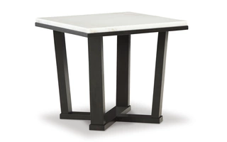 SQUARE END TABLE Fostead White/EspressoT770-2 ASHLEY