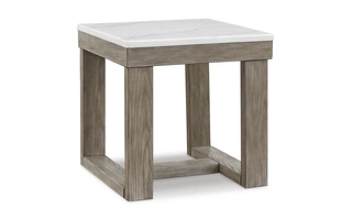 SQUARE END TABLE Loyaska Brown/IvoryT789-2 ASHLEY
