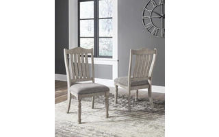 DINING UPH SIDE CHAIR (2/CN) Harrastone D816-01 ASHLEY