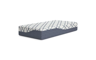 TWIN MATTRESS 12 Inch Chime Elite 2.0 White/BlueM42611 ASHLEY