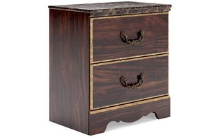 TWO DRAWER NIGHT STAND Glosmount Two-toneB1055-92 ASHLEY