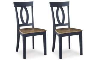 DINING ROOM SIDE CHAIR (2/CN) Landocken Two-toneD502-01 ASHLEY